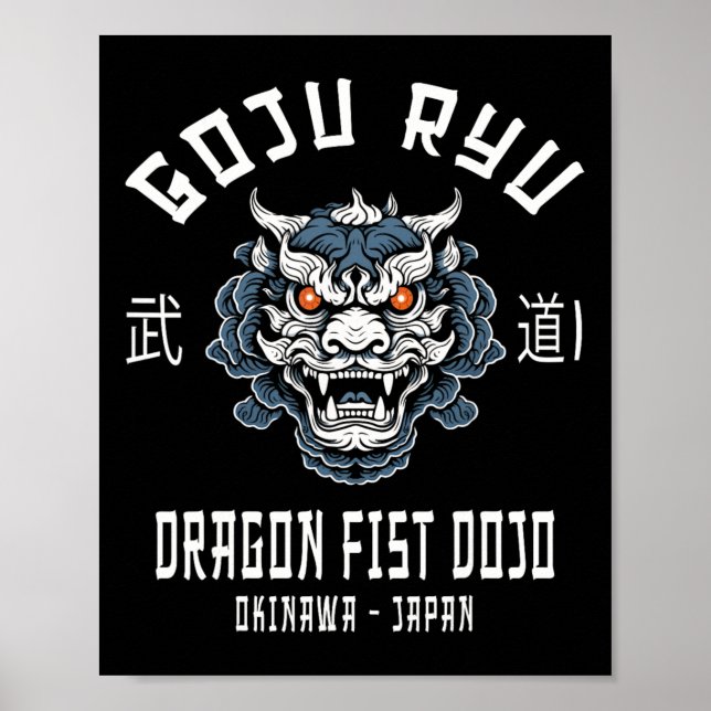 Poster Dragon Fist Dojo Goju Ryu Karate  (Frente)