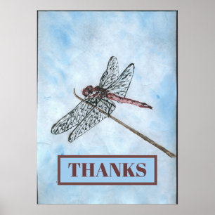 Poster Dragon Fly, OBRIGADOS, adicionar texto