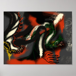 Poster Dragon Grafite Art