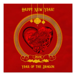 Póster Dragon Heart, ano do dragão