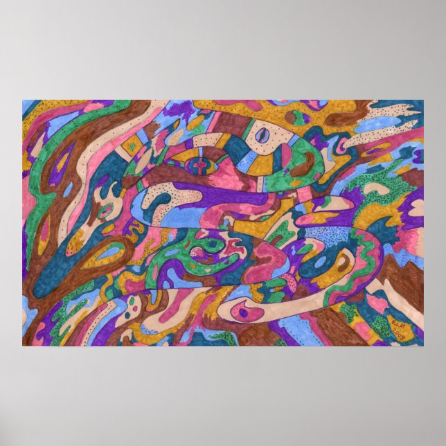 Poster Dragon Ride, Abstrato original (Frente)