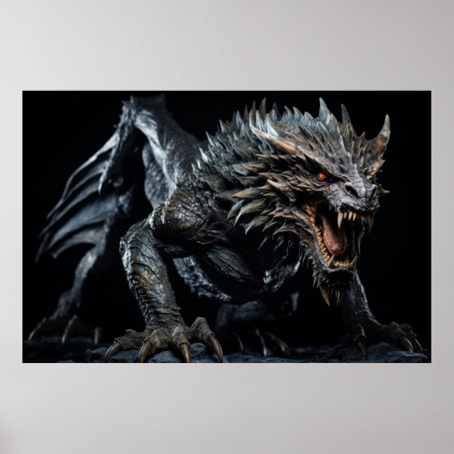 Poster Dragon Wild Beast Retrat Força (Frente)