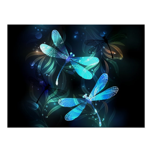 Póster Dragonflies de lago (Frente)