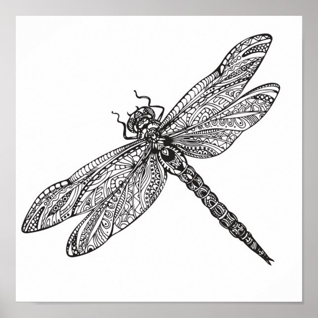 Póster Dragonfly No Estilo 2 (Frente)