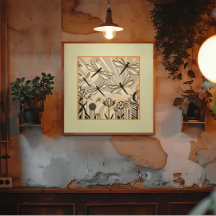 Dragonfly Serenade: Uma Paisagem Deco