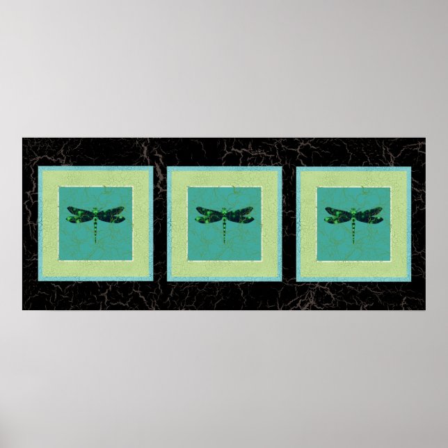 Poster Dragonfly Verde (Frente)