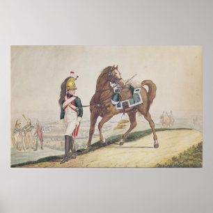 Póster Dragoons do exército imperial francês