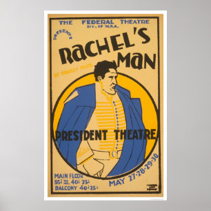 Póster Drama de Andrew Jackson WPA 1937