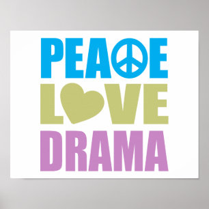 Poster Drama do amor da paz