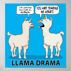 Poster Drama engraçado do lama