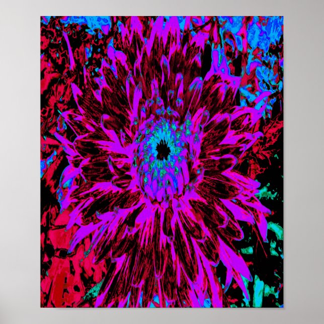 Poster Dramson Red, Purple e Black Dahlia (Frente)