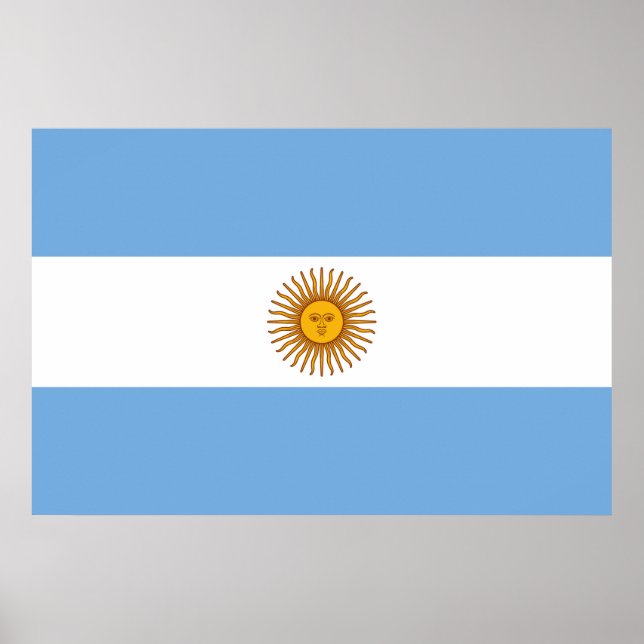 Poster Drapeau Argentine (Frente)