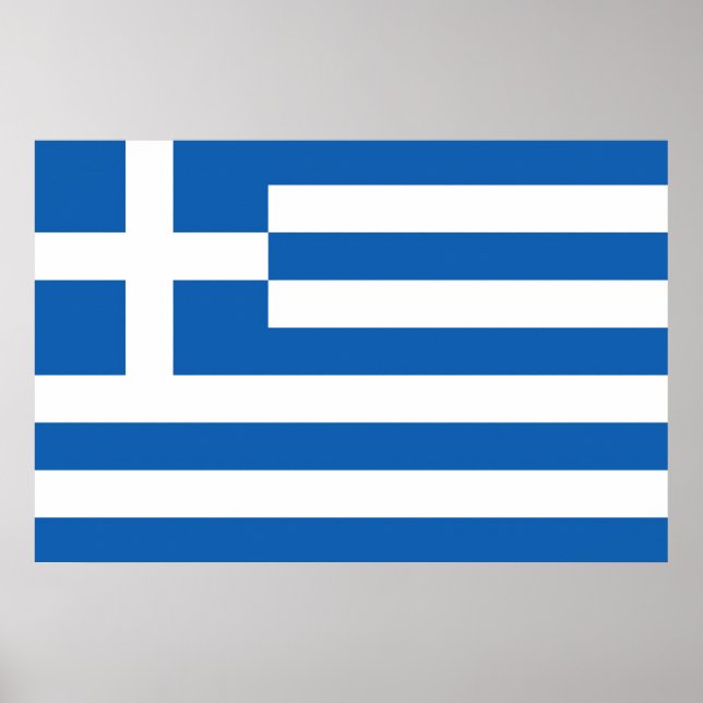 Poster Drapeau Grèce (Frente)