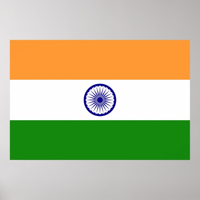 Poster Drapeau Inde (Frente)