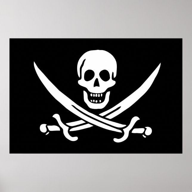 Poster Drapeau Pirate Jolly Roger (Frente)