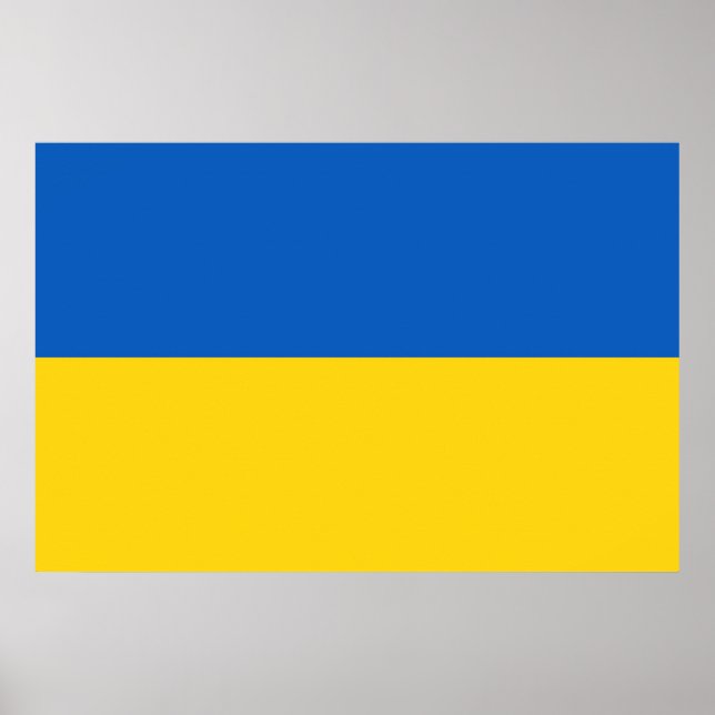 Poster Drapeau Ukraine (Frente)