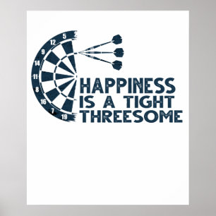 Poster Drats Jogador Felicidade É Um Trio Apertado Engraç