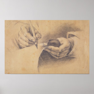 Póster Drawing Hands, 1798