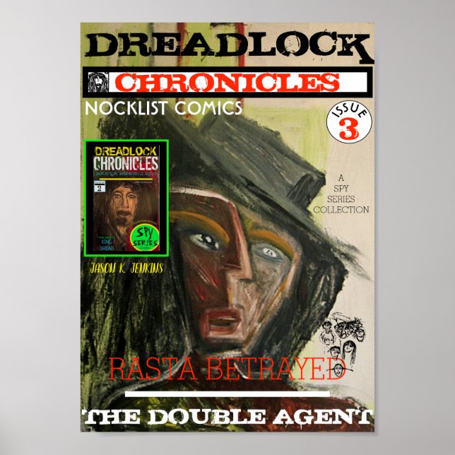 POSTER DREADLOCK CRÔNICA O AGENTE DUPLO (Frente)