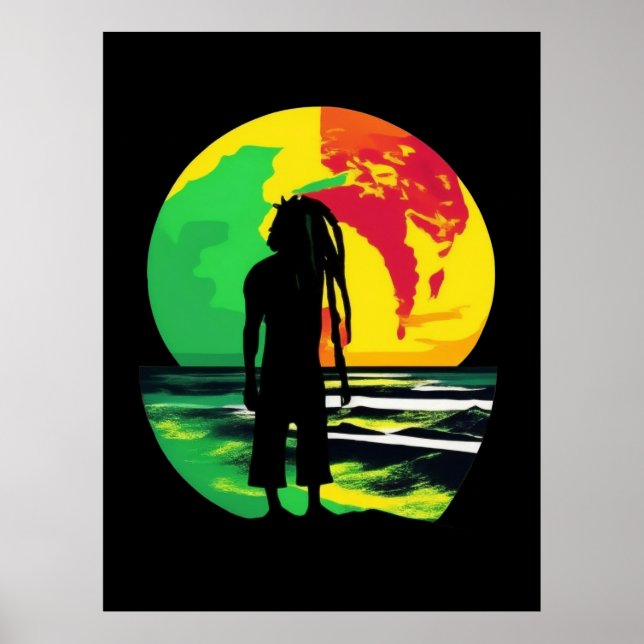 Poster Dreadlocks na Lua (Frente)