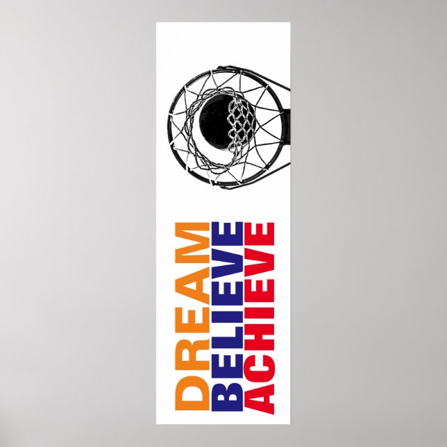 Póster Dream Acredita Atingir Estilo de Arte de Pop de Ba (Frente)