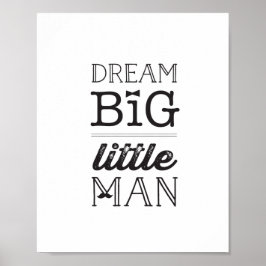 Póster Dream Big Little Boy Classic Nursery Art