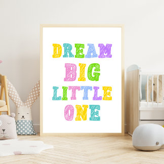 Poster Dream Big Little - Crianças Coloridas Enfermeiro