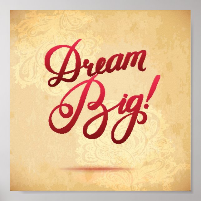 Poster Dream Big Red (Frente)