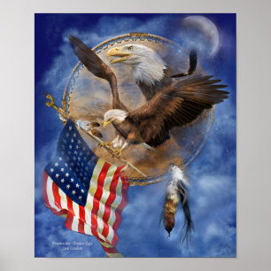 Póster Dream Catcher - Freedom Eagle Art Poster/Impressão