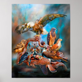 Póster Dream Catcher_Spirit Birds Art Poster/Impressão