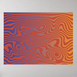 Poster Dream Flow l Abstract Trippy Pattern - No. 01