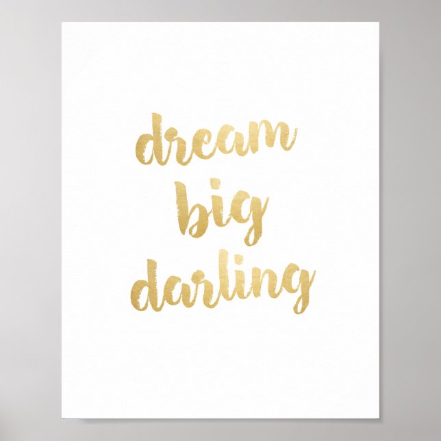 Poster Dream Grande Querido Dourado (Frente)