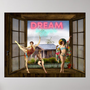 Poster Dream Maior Alterado Art Vintage Dancers