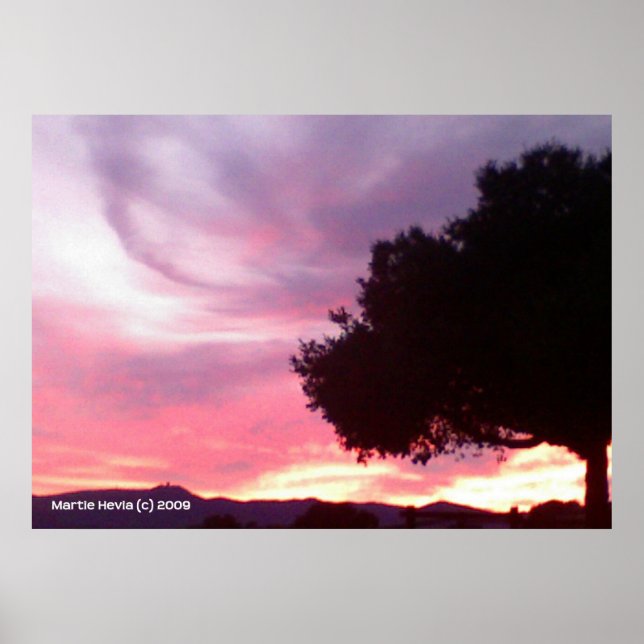 Póster Dream Sunset Tree (Frente)
