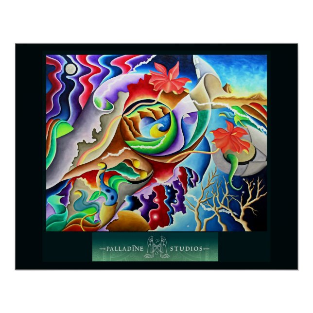 Póster "Dream Vortex" Poster brilhante (Frente)