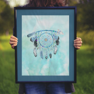 Poster Dreamcatcher de penas