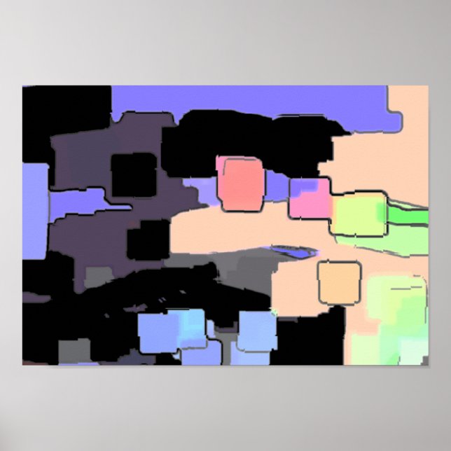 Póster "Dreaming of Sky" Arte Geométrica (Frente)