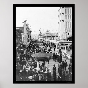Póster Dreamland, Coney Island, Nova Iorque 1912
