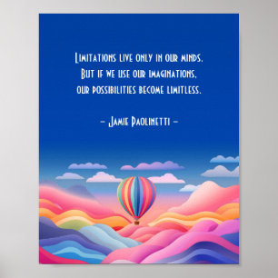 Poster Dreamlike Balloon Adventure com Cotação