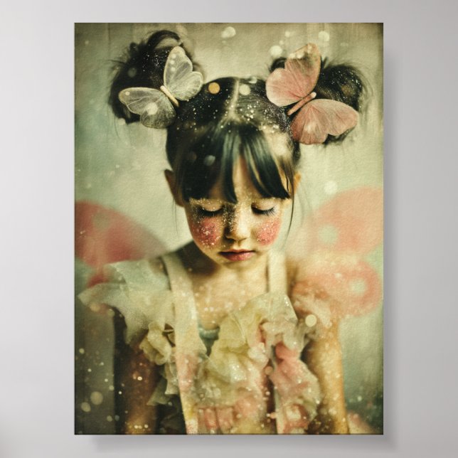Poster Dreamlike Children Portrait | Butterfly Whisper  (Frente)