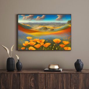 Poster Dreampies Poppies Arte Digital