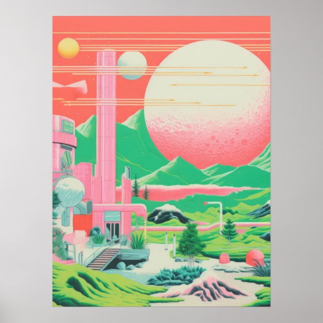 Poster Dreamscape de Crepúsculo Urbano (Frente)