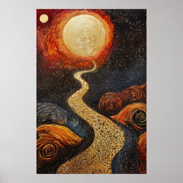 Poster Dreamscape Surrealista Cósmico 1803