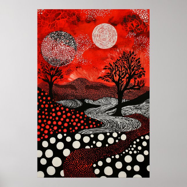 Poster Dreamscape Surrealista Cósmico 1809 (Frente)