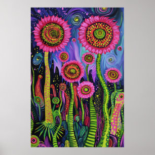 Poster Dreamscape Surrealista Cósmico 1818