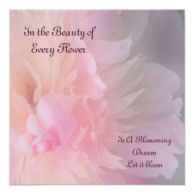 Póster Dreamy Blooming Floral Poster (Frente)