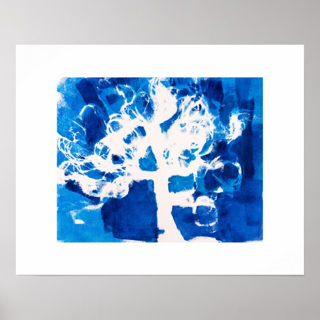 Poster Dreamy Blue Tree (Frente)