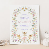 Dreamy Floral Fairy First primeiro aniversario Wel