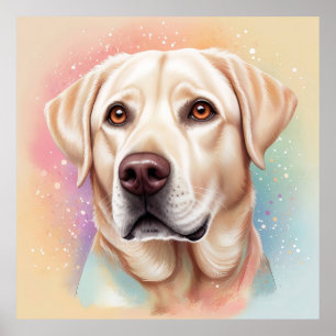 Poster Dreamy Labrador Retriever Retrato Mágico