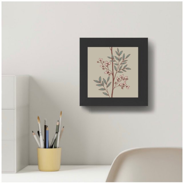 Póster Dreamy Petals on Branches L verde rosa bege (Criador carregado)